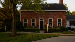 the main house front