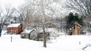winter cabin
